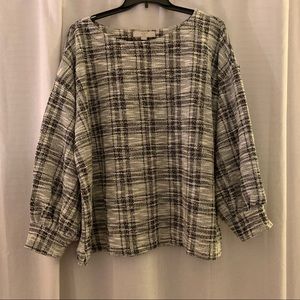 Plaid Sweater/Blouse 24/26